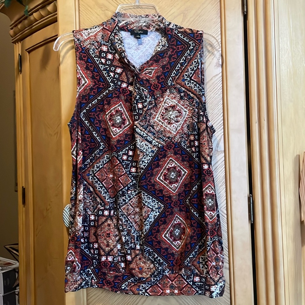 Cupio sleeveless top size large